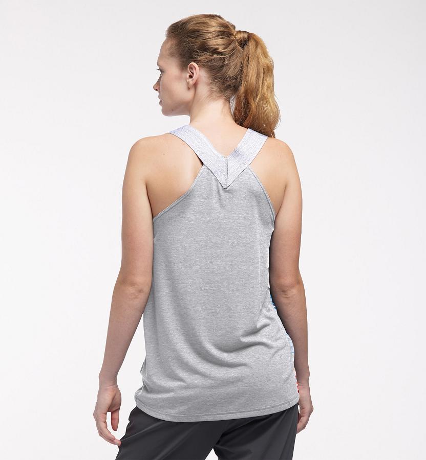 Haglöfs Womens Ridge T-Shirt Grey New Zealand 46918DCME